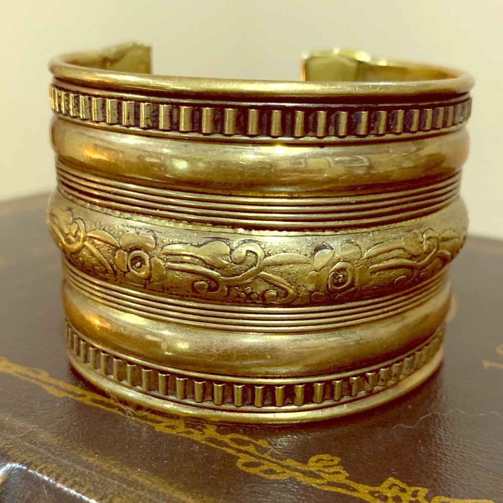 Vintage Brass Cuff Bracelet